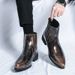 European Warm Series British Style Trend Men's Casual High-top Leather Shoes Autumn Winter New Pointed Toe Business Slip-on Short_vogvips.com