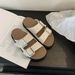 Lazy Boken Slippers For Women, Outdoor Wear, Double Strap, Soft Thick Sole, Non-Slip, Summer New Fashion Square Buckle_vogvips.com