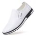 2026 Spring And Autumn New Men's Casual Leather Shoes, Genuine Breathable, Leather, Soft Sole, White Loafers 9701_vogvips.com