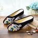 Slippers, Waves, Embroidery, Embroidered Cloth Shoes, Women's Fabric Slippers, Sandals_vogvips.com