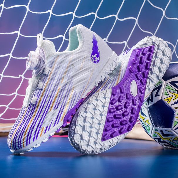 Rotary buckle student game training football shoes size 28-39_vogvips.com