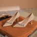 7333C-132 Small V-Neck Suede Rhinestone Stiletto Heels Women's Elegant Single Shoes Shallow Mouth Professional Commuter_vogvips.com