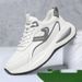 2025 Autumn New Genuine Leather Casual White Men's Outdoor Hiking Sports Running Dad Shoes_vogvips.com