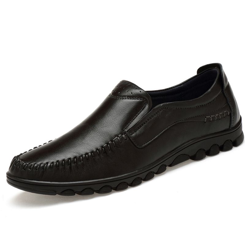 Men's Shoes Casual Leather Shoes Overalls Lazy Shoes_vogvips.com