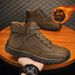 Men's Cotton Shoes Winter Thickened Warm Mid-Top Men's Shoes Lace-Up Non-Slip Soft Sole Outdoor Sports Casual Shoes_vogvips.com