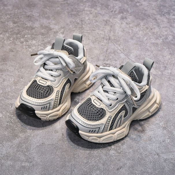Boys' Sports Breathable Soft Sole Casual Running 2026 Spring New Children's Dad Trendy Brand Girls' Shoes_vogvips.com