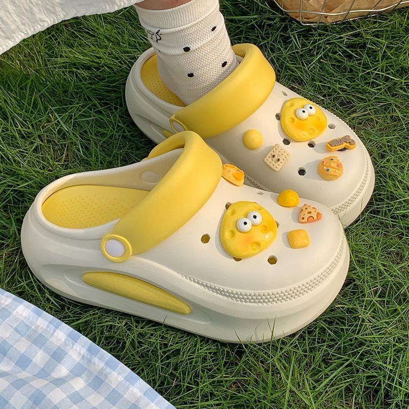 Dopamine Thick-Soled Clogs For Women, Summer Outdoor Wear, Internet Celebrity Non-Slip Height-Increasing Beach Sandals,_vogvips.com