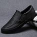 Spring New Trendy Casual Leather Shoes, Slip-on Loafers, Large Size Versatile Men's Shoes_vogvips.com