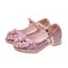 2026 Spring Heels Girls' High And Autumn Little Princess Dress Baby Elsa Comfortable Single Bowknot Performance Shoes Gi_vogvips.com