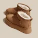 Free Shipping Women's Platform Anti-Slip Snow 2025 Fall Winter New Design Fur-Lined Thick Warm Cotton Boots Brown Black_vogvips.com