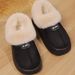 Cozy Plush Slippers For Men And Women - Indoor/Outdoor Winter House Shoes With Non-Slip EVA Sole, Soft Faux Fur Lining, Round Toe Design_vogvips.com