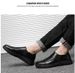 Men's Round Head First Layer Casual Shoes Sleeve Low Heel Leather Shoes Men's Casual Shallow Mouth Leather Shoes_vogvips.com