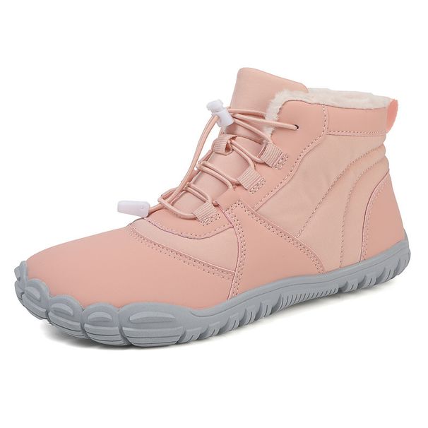 Men's Shoes New Five Finger Cotton Shoes Outdoor Snow Boots Men And Women Plus Velvet Warm Boots Wear Resistant Non Slip Winter Thickened Couple Shoes_vogvips.com