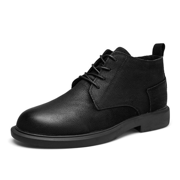 European Warm Series Martin Autumn Winter 2025 New Fashion Leather Mid-top Casual Versatile Men's Boots_vogvips.com
