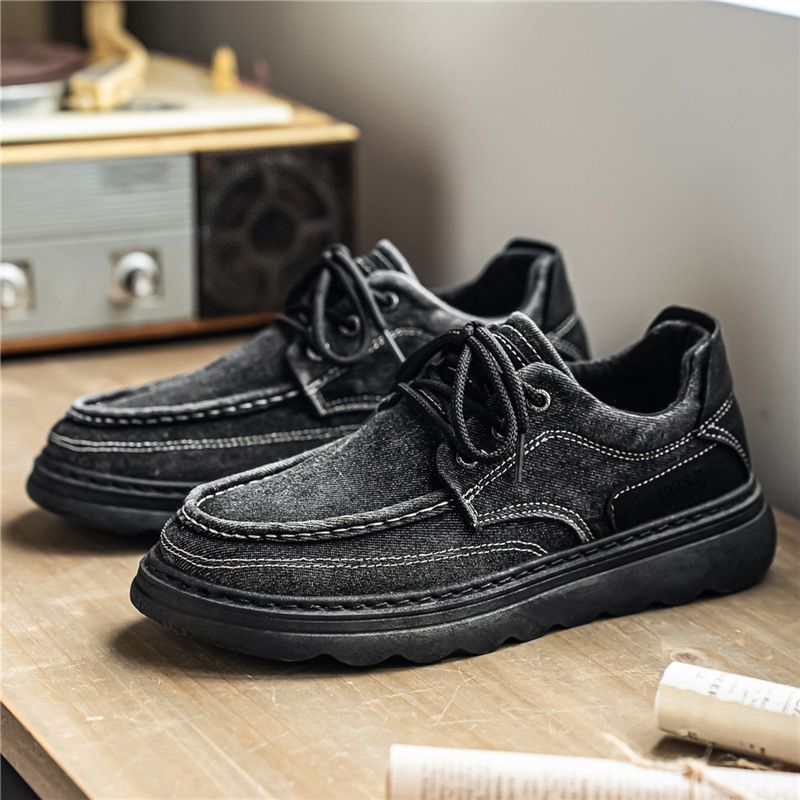 Summer Washed Casual Canvas Shoes, 2026 New Men’s Shoes With Soft Soles—comfortable, Non-slip Dad Shoes, Slip-on Loafers._vogvips.com