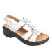 Cross-border Foreign Trade Summer New European And American Hollow Wedge Heel Peep-toe Floral Casual Sandals For Women,_vogvips.com