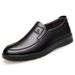 Mn's Slip-On Lathr Shos Soft Bottom Brathabl Lightwight Comfortabl Businss Casual Footwar Round To PVC_vogvips.com