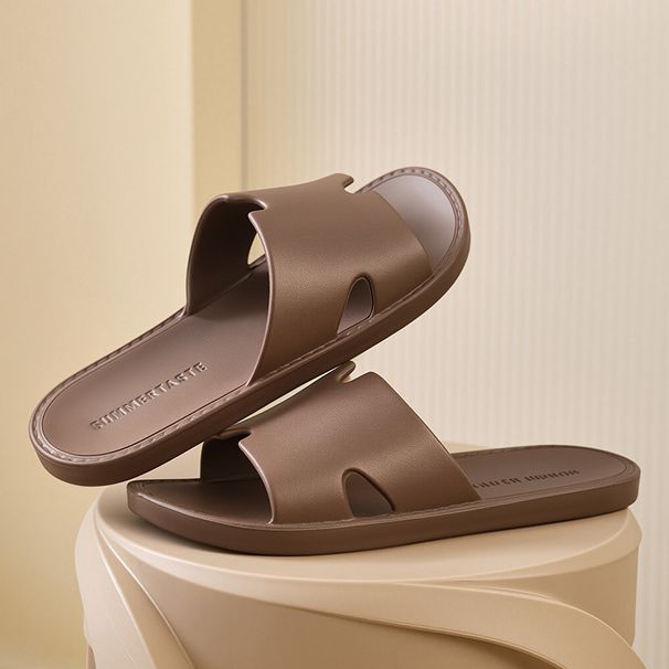 Men's And Women's Simple Comfortable Non-Slip Bathroom Slippers for Indoor Use Summer Appropriate Home Use Step in Style_vogvips.com