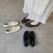 Retro-style Shallow Flat Women, Suitable For Commuting, With Bow Detail, Ballet Shoes, Leather, Soft Sole, Granny Shoes_vogvips.com