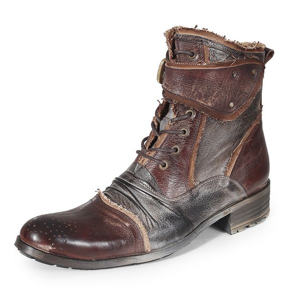 European Warm Series 2025 New Model No Label British Style Martin Men's Zipper Work Boots Wear-Resistant Fabric_vogvips.com