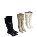 Pointed Toe Pleated For Women 2025 Autumn Thin Heel Slouch High Heels Over-the-Knee Women's Long Boots_vogvips.com
