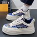 Autumn New Breathable Canvas Men's Korean Version Trendy Versatile White Thick Soled Sports And Leisure Board Shoes_vogvips.com