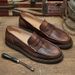 Euro Step Summer Genuine Slip-On Soft Sole Casual Leather British Style Loafers Lazy Shoes For Men_vogvips.com