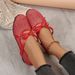 Women's Mesh Bow Embellished Ballet Flat Shoes for Everyday Commuting Versatile Inspired Footwear_vogvips.com