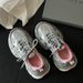 High-End Silver Dad Shoes For Women 2025 Spring And Autumn New Platform Thick-Soled Height-Increasing Niche Casual_vogvips.com