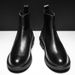European Warm Series Men's British High-top Shoes Business Chimney Thick-soled Youth Round Toe Top Layer Cowhide Martin Boots_vogvips.com