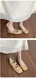French Word With Mary Jane Shoes Flat Ballet Shoes Grandma Single Shoes Women Soft Sole_vogvips.com