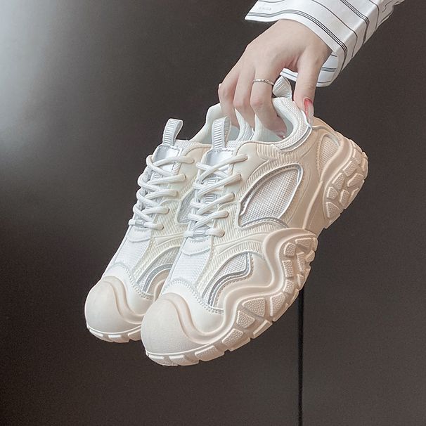 Mesh Shoes Women's Versatile Student Cloth Shoes Thick-soled Breathable Casual Women's Shoes_vogvips.com