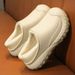 Men's Home Clogs 2023 New Winter Garden Clog Plush Lining Waterproof Woman House Warm Shoes High Quality Anti-Slip Green_vogvips.com