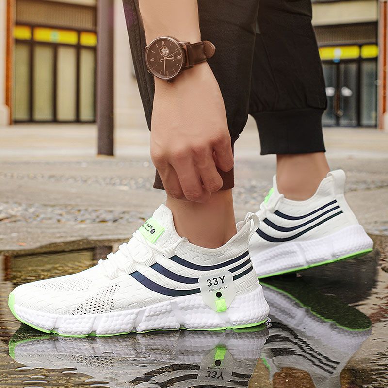 Men Casual Sport Shoes Breathable Lightweight Sneakers Outdoor Mesh Black Running Shoes Athletic Jogging Tenis Walking Shoes_vogvips.com