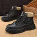 Men Special Work Shoes 2025 Autumn Winter British Style Martin Work Casual Trendy Men's Mid-Top Motorcycle Shoes_vogvips.com