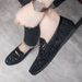 SHLIANG Fashion Men's Slip-On Flat Bottom Fashion Casual Shoes Breathable Comfortable Insole Large Size Loafers Durable Seams X0028_vogvips.com
