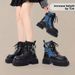 Mid-Calf Riding For Women 2025 Autumn New Western Cowboy With Fleece Lining, Non-Slip High Heel, Thick Sole Martin_vogvips.com