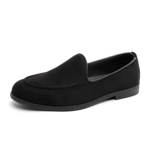 SHLIANG Fashion Men's Leather Loafers Slip On Business Shoes Driving Shoes Non-Slip Comfortable Suede Casual Shoes For Men Y0687_vogvips.com