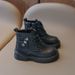 Kids' Shoes Girls Boots Autumn And Winter Children's Fashion Boots Medium And Large Children's Soft Bottom Black Leather Boots_vogvips.com