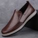 Men's Shoes Men's Leather Shoes Genuine Leather Middle-aged Dad Shoes Soft-soled Casual Shoes_vogvips.com