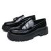 Loafers Men Trendy High-end Business Casual Genuine Leather Slip-on British Style Men's Shoes_vogvips.com