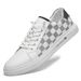 Men's Shoes Board Shoes Little White Shoes Low-top Cowhide Surface Printed Flat-bottomed Sports And Leisure Shoes_vogvips.com