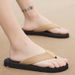 Non-slip Soft-soled Flip-flops For Men Couples, Men's And Women's Beach Sandals, New 2024 Seaside Summer Student Style_vogvips.com