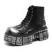 Trendy Men's Thick-soled Personalized Martin Boots Increase Height In Spring Men's Boots Fried Street Personalized High-top Leather Boots_vogvips.com
