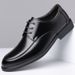 Men's Leather Autumn New Style Civil Servant Business Pointed Lace-up Non-slip Soft Sole Versatile Breathable Formal_vogvips.com