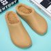 Winter EVA Men's Slippers Plush Warm Waterproof Oil-proof Men Chef Non-slip Kitchen Work Couple Home Soft Sole Shoes_vogvips.com