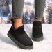Winter Women 2025 New Casual Suede Short Women's Cotton Boots, Thick Soled Outside, Snow Boots For Wearing On The Feet_vogvips.com