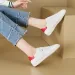 Women AI-YU-QI Sneakers Genuine Leather Autumn Flat Lace-up Casual Shoes Anti-slip Women's Skateboarders_vogvips.com