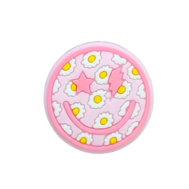 Cute Little Fresh Light Pink Shoes Flower Decoration Buckle Soft Glue DIY Shoe Accessories_vogvips.com