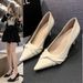 2026 Spring New French Style Soft Leather High Heels For Women, Stiletto Pointed Toe Single Shoes, Fashionable,_vogvips.com